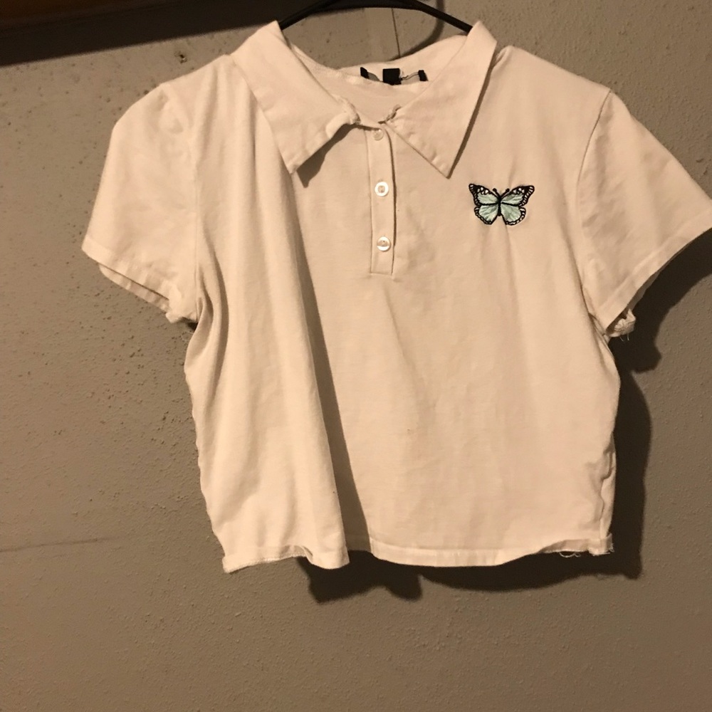 Butterfly crop top